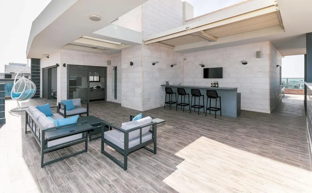 מרפסת גג מעוצבת