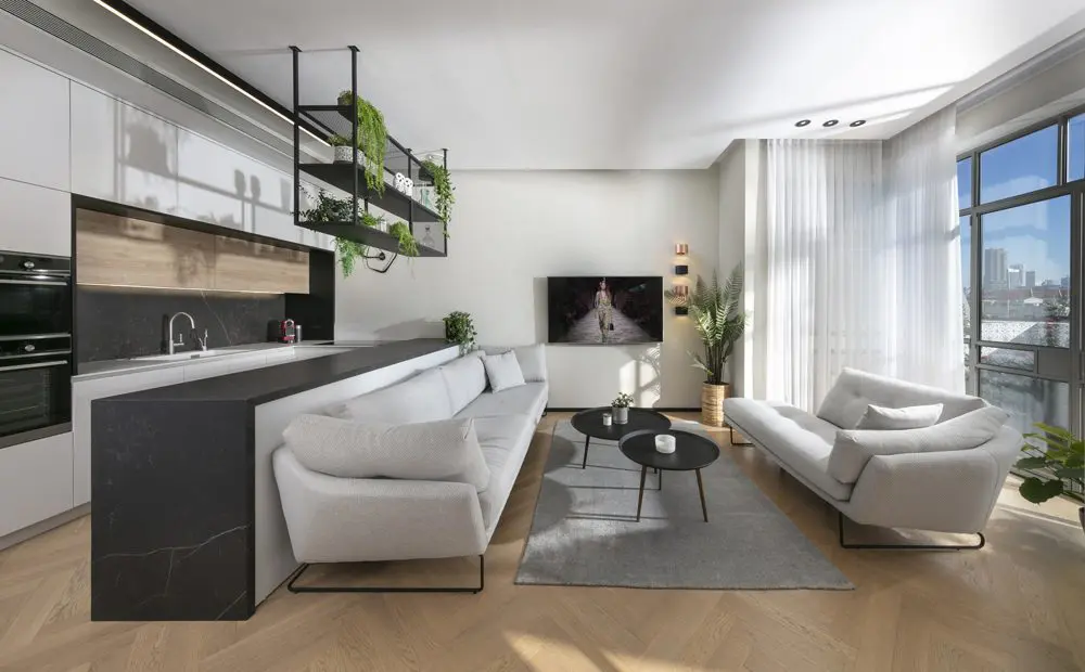 עיצוב דירה קטנה ומדליקה