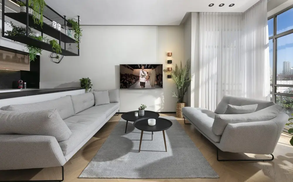 סלון קטן בעיצוב מודרני