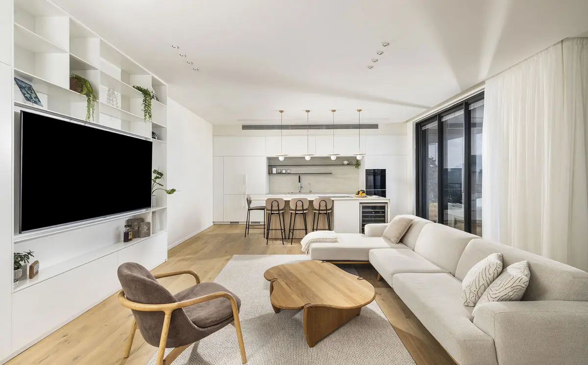 צילום חלל מגורים לאחר ביצוע על פי ההדמיה