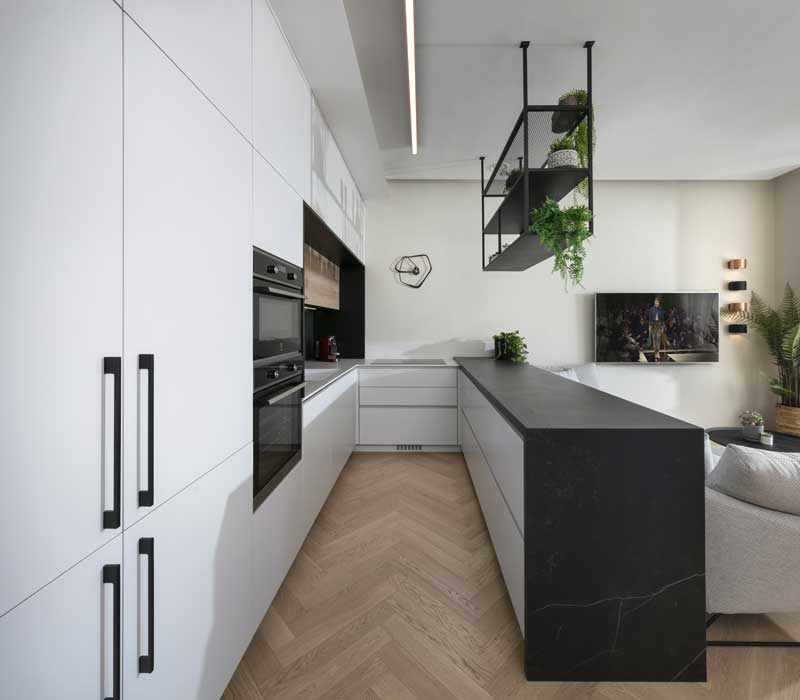 שיש דקטון אפור ולבן