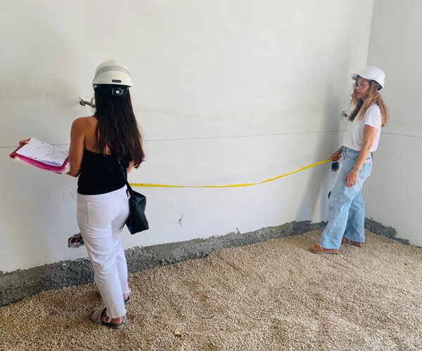 פיקוח עליון באתר - בדיקת מידות